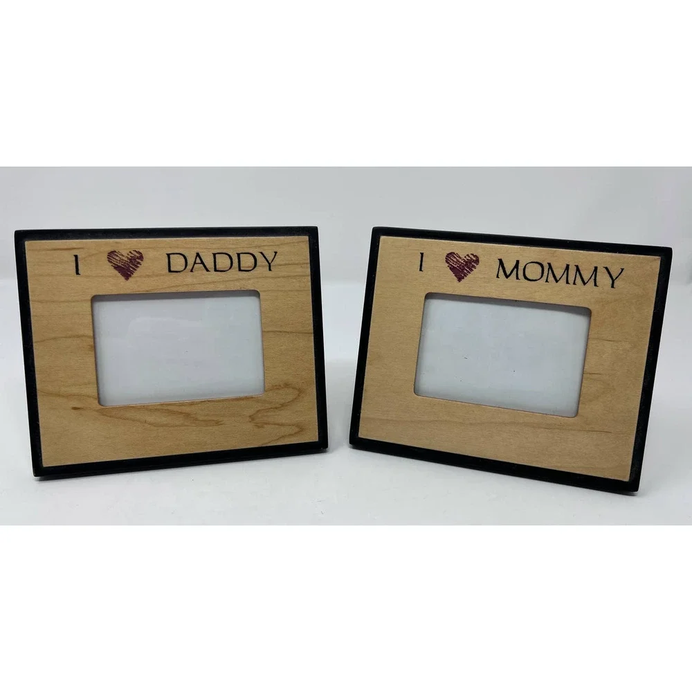 Burnes Group Stand Up Picture Frames 2 X‎ 3 I Love Mommy I Love Daddy